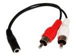 StarTech 6in RCA to 3.5mm Female Cable