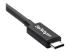 StarTech 2m (6.6ft) Thunderbolt 3 Cable, 20Gbps, 100W PD, 4K Video, Thunderbolt-Certified, Compatible w/ TB4/USB 3.2/DisplayPort - Close up