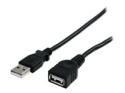 StarTech 10 ft Black USB 2.0 Extension Cable A to A