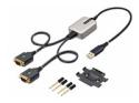 StarTech 2ft (60cm) 2-Port USB to Serial Adapter Cable, Interchangeable DB9 Screws/Nuts, COM Retention, USB-A to DB9 RS232, FTDI, Level-4 ESD Protection, Windows/macOS/ChromeOS/Linux