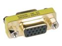 Eaton Tripp Lite Series Compact / Slimline Gold VGA Video Coupler Gender Changer HD15 F/F
