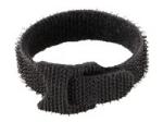 StarTech 6in Hook and Loop Cable Ties, 50 Pack, Black, Reusable Cable Straps, Adjustable and Flexible, Cord Organizer Tie/Wraps for Professional Cable Management