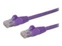 Startech 50cm CAT6 Ethernet Cable, 10 Gigabit Snagless RJ45 650MHz 100W PoE Patch Cord, CAT 6 10GbE UTP Network Cable w/Strain Relief, Purple, Wiring is UL Certified/TIA
