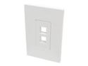 Eaton Tripp Lite Series Single-Gang 2-Port Wall Plate Keystone Cat5/Cat6 USB HDMI Dport RCA