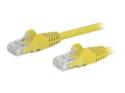Startech 15ft CAT6 Ethernet Cable, 10 Gigabit Snagless RJ45 650MHz 100W PoE Patch Cord, CAT 6 10GbE UTP Network Cable w/Strain Relief, Yellow, Wiring is UL Certified/TIA