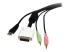 StarTech.com 6 ft 4-in-1 USB DVI KVM Cable with Audio and Microphone - Närbild