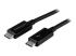 StarTech 2m (6.6ft) Thunderbolt 3 Cable, 20Gbps, 100W PD, 4K Video, Thunderbolt-Certified, Compatible w/ TB4/USB 3.2/DisplayPort - Right-angle