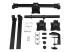 Startech Desk Mount Triple Monitor Arm, Ergonomic VESA 3 Monitor Mount up to 27", Articulating & Height Adjustable Pole Mount, Tilt/Swivel/Rotate LCD/LED Screen, Desk Clamp/Grommet - Front