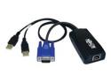 Eaton Tripp Lite Series USB (2) Server Interface Unit Virtual Media KVM Switch HD15 USB RJ45