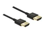 Delock Slim Premium - HDMI-kabel med Ethernet