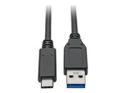 Eaton Tripp Lite Series USB-C to USB-A Cable (M/M), USB 3.2 Gen 2 (10 Gbps), USB-IF Certified, Thunderbolt 3 Compatible, 3 ft. (0.91 m)