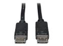 Eaton Tripp Lite Series DisplayPort Cable with Latching Connectors, 4K 60 Hz (M/M), Black, 15 ft. (4.57 m)