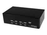 StarTech 4-Port Dual KVM Switch with Audio for DVI Computers