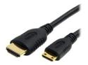 Startech 6 ft / 2m High Speed HDMI Cable with Ethernet- HDMI to HDMI Mini- M/M (HDMIACMM6)
