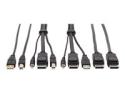 Eaton Tripp Lite Series DisplayPort KVM Cable Kit 4K USB 3.5mm 3xM/3xM USB MM DP MM 6ft