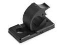 Startech 100 Adhesive Cable Management Clips Black, Network/Ethernet/Office Desk/Computer Cord Organizer, Sticky Cable/Wire Holders, Nylon Self Adhesive Clamp UL/94V-2 Fire Rated
