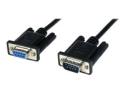 StarTech 1m Black DB9 RS232 Serial Null Modem Cable F/M