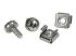 Startech M5 Mounting Screws and Cage Nuts for Server Rack Cabinet - Multi-angle