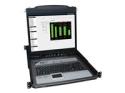 Eaton Tripp Lite Series 8-Port Rack Console KVM Switch w/19" LCD & 8 PS2/USB Cables 1U