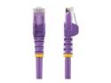 Startech 15m CAT6 Ethernet Cable, 10 Gigabit Snagless RJ45 650MHz 100W PoE Patch Cord, CAT 6 10GbE UTP Network Cable w/Strain Relief, Purple, Wiring is UL Certified/TIA