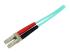 StarTech.com 10m (30ft) LC/UPC to LC/UPC OM3 Multimode Fiber Optic Cable, Full Duplex 50/125Âµm Zipcord Fiber Cable, 100G Networks, LOMMF/VCSEL, <0.3dB Low Insertion Loss - Höger vinkel