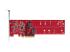 Startech Dual M.2 PCIe SSD Adapter Card, x8 / x16 Dual NVMe or AHCI M.2 SSD to PCI Express 4.0, Up to 7.8GBps/Drive, For 2242/2260/2280/22110mm PCIe M-Key M2 SSDs, Bifurcation Required - Front