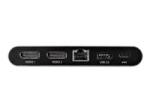 StarTech USB C Dock, 4K Dual Monitor DisplayPort, Mini Laptop Docking Station, 100W Power Delivery Passthrough, GbE, 2-Port USB-A Hub, USB Type-C Multiport Adapter 3.3' Cable, Dual DP