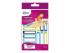 65256 - Étiquette stylos avery ultra résistante pour identifier matériel scolaire coloris bleu sachet 30 unités - De face