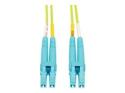 Eaton Tripp Lite Series 100G Duplex Multimode 50/125 OM5 Fiber Optic Cable, Lime Green, LC/LC, 1 m (3.3 ft.)