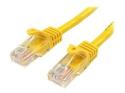 Startech 5m Yellow Cat5e / Cat 5 Snagless Ethernet Patch Cable 5 m