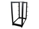 StarTech 25U 19" Open Frame Server Rack, 4 Post Adjustable Depth 22-40" Mobile, Free Standing Rolling Network/Computer Equipment Data Rack, Dell PowerEdge, HP ProLiant ThinkServer