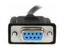 StarTech 1m Black DB9 RS232 Serial Null Modem Cable F/F