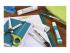 65256 - Étiquette stylos avery ultra résistante pour identifier matériel scolaire coloris bleu sachet 30 unités - Multi-angles