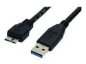 StarTech 0.5m (1.5ft) Black SuperSpeed USB 3.0 Cable A to Micro B