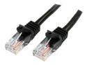 Startech 3m Black Cat5e / Cat 5 Snagless Patch Cable