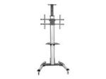 StarTech Heavy Duty Rolling Portable TV Cart Stand with Wheels