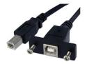 StarTech 3 ft Panel Mount USB Cable B to B