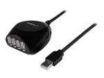 StarTech 15m USB 2.0 Active Cable with 4 Port Hub