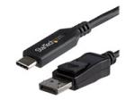 StarTech 6ft/1.8m USB C to DisplayPort 1.4 Cable, 4K/5K/8K USB Type-C to DP 1.4 Alt Mode Video Adapter Converter, HBR3/HDR/DSC, 8K 60Hz DP 1.4 Monitor Cable for USB-C and Thunderbolt 3