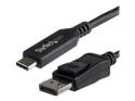 StarTech 6ft/1.8m USB C to DisplayPort 1.4 Cable, 4K/5K/8K USB Type-C to DP 1.4 Alt Mode Video Adapter Converter, HBR3/HDR/DSC, 8K 60Hz DP 1.4 Monitor Cable for USB-C and Thunderbolt 3