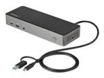 StarTech USB-C & USB-A Dock, Hybrid Universal Triple Monitor Laptop Docking Station w/ DisplayPort & HDMI 4K 60Hz, 85W Power Delivery, 6x USB Hub, Ethernet, Audio, USB 3.1 Gen 2 10Gbps
