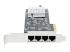 Startech 4-Port 2.5Gbps NBASE-T PCIe Network Card, Intel I225-V Chip, Quad Port Computer Network Card, Multi-Gigabit NIC, PCI Express Server LAN Card, Desktop Ethernet Interface Card, PCI Express 2.0 (PR42GI-NETWORK-CARD) - Left side