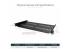 Startech 1U Vented Server Rack Cabinet Shelf, 10in Deep Fixed Cantilever Tray, Rackmount Shelf for 19" AV/Data/Network Equipment Enclosure with Cage Nuts & Screws, 44lbs Weight Cap. - Oikea kulma