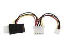 StarTech LP4 to SATA Power Cable Adapter with Floppy Power (LP4SATAFMD)