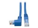 Eaton Tripp Lite Series Cat6 Patch Cable Down-Angled RJ45 UTP Gbe Molded M/M Blue 1ft