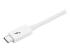 StarTech 6.6ft (2m) Thunderbolt 3 Cable, 20Gbps, 100W PD, 4K Video, Thunderbolt-Certified, Compatible w/ TB4/USB 3.2/DisplayPort - Right-angle