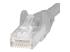 Startech 15ft CAT6 Ethernet Cable, 10 Gigabit Snagless RJ45 650MHz 100W PoE Patch Cord, CAT 6 10GbE UTP Network Cable w/Strain Relief, Gray, Wiring is UL Certified/TIA - Close up