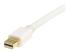 StarTech 2m 6 ft White Mini DisplayPort to DisplayPort 1.2 Adapter Cable M/M - Close up