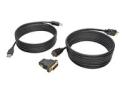 Eaton Tripp Lite Series 10ft HDMI DVI USB KVM Cable Kit USB A/B Keyboard Video Mouse 10'