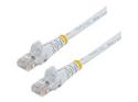 Startech 0.5m White Cat5e / Cat 5 Snagless Ethernet Patch Cable 0.5 m